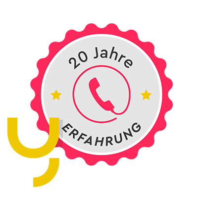 Logo für 20 Jahre Erfahrung - einer der 10 Gründe für yuutel