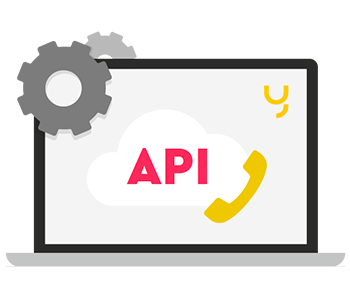 Logo der API die bei der VoIP Integration zum Einsatz kommt