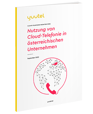 Buchcover des Ergebnisbandes zur Studie Cloud-Telefonie-Monitor 2022 von yuutel