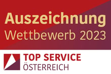 Auszeichnung für Top-Kundenservice 2023  von Top Service Österreich
