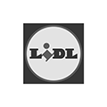 Logo von Lidl – ein Firmenkunde von yuutel