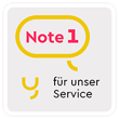 Logo über die Note 1 für das yuutel Service