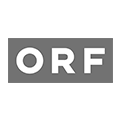Logo des ORF – ein Referenzkunde mit 0800 Nummer von yuutel