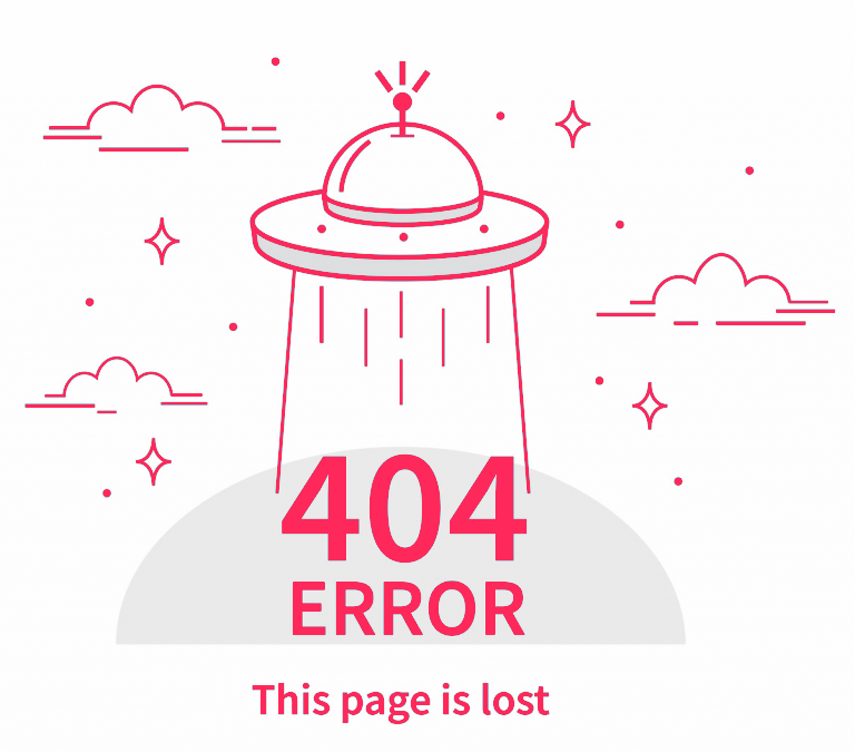 404 ERROR This page is lost