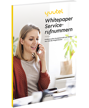 Buchcover des Whitepaper Servicerufnummern von yuutel