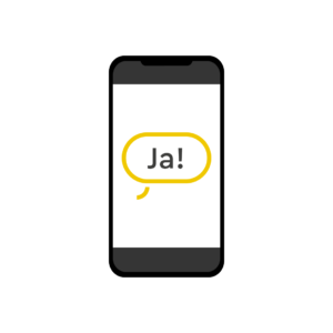 2. Telefon mit Antwort-SMS, welches über weitere Telefonspenden per SMS informiert