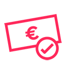 Logo für Kostenfairness die bei den yuutel Telefonspenden im Vordergrund steht