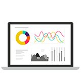 Online-Statistiken Logo für Online-Statistiken die Sie mit den internationalen Telefonnummern von yuutel einsetzen können.