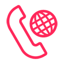 Logo: Überall erreichbar mit einer internationalen Telefonnummer von yuutel