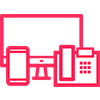Logo für Mobiles Büro und Homeoffice - Funktion der VoIP Telefonanlagen von yuutel
