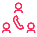 Logo für Telefonkonferenzen  - Funktion der VoIP Telefonanlagen von yuutel
