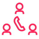 Logo für Telefonkonferenzen - Funktion der VoIP Telefonanlagen von yuutel